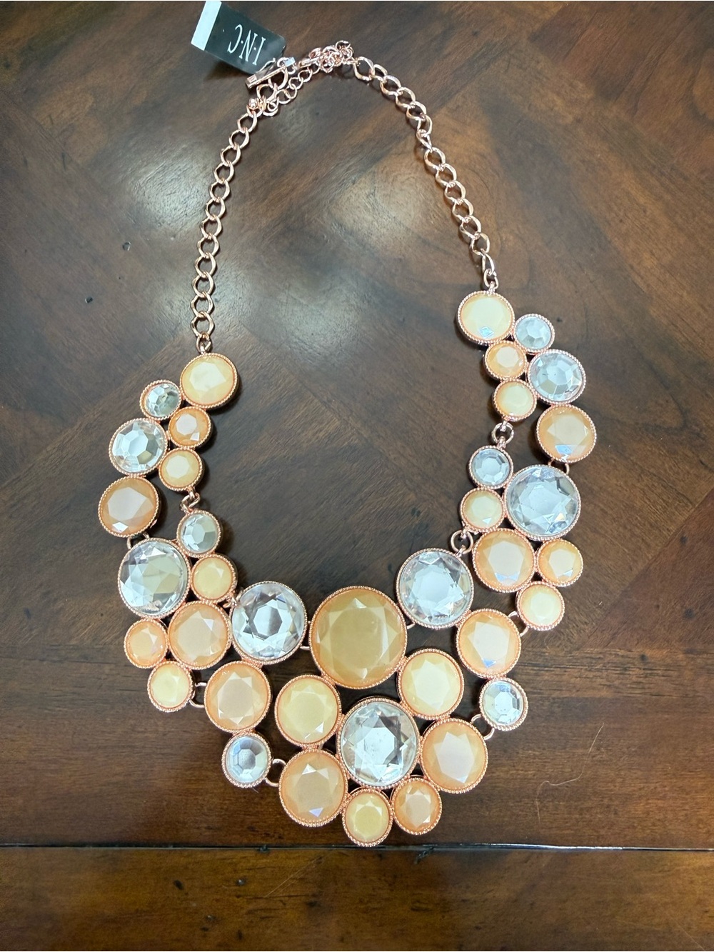 INC International Concepts Rose Gold-Tone Statement Necklace (1468)
